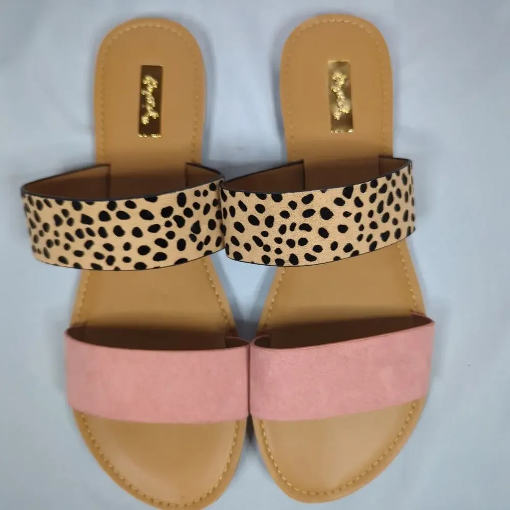 Qupid two strap sandal Shoes Womens Size 9